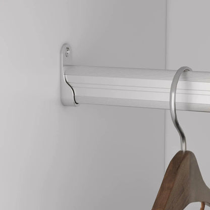 Bathroom closet shelves Wood Modular Closet System Wall Mounted Shelves Walk in Clothes Storage Cabinet Shelving Built in Closet Organizer for Bedroom White 31.49''W x 16.04''D x 47.24''H