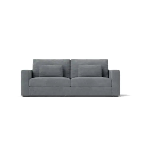 Modern Sofa Couches For Living Room, 3 Seater Sofa With Detachable Cover Double Cushioning, Haze