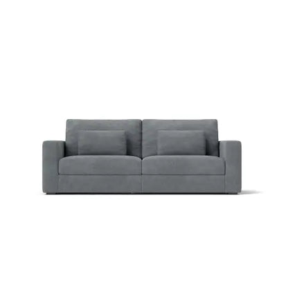 Modern Sofa Couches For Living Room, 3 Seater Sofa With Detachable Cover Double Cushioning, Haze