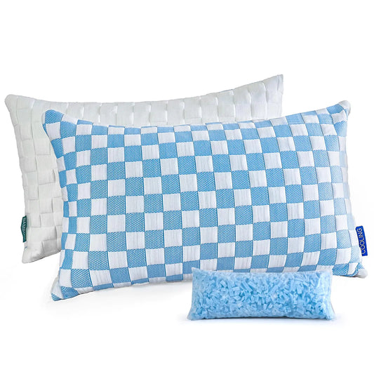 Bed Pillows for Sleeping - Standard/Queen Size Set of 4 Luxury Hotel Quality Pillows for Side Back and Stomach Sleepers Breathable Fluffy Pillow Soft Bed Pillows