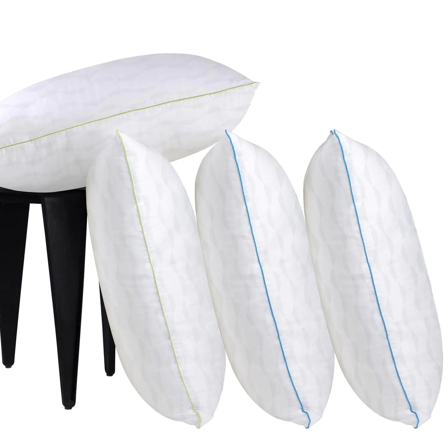 Pillows King Size Set of 4 Bed Pillows for Sleeping Adjustable King Pillows 4 Pack with Zipper Cooling Hotel Quality with Premium Soft Down Alternative Fill