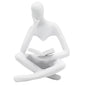 Reading Women Statue Thinker Sculptures Abstract Art Ornament Modern Aesthetic Figurine Decoration Suitable for Home Living Room Bedroom Office Shelf Table Desk Bookshelf Decor
