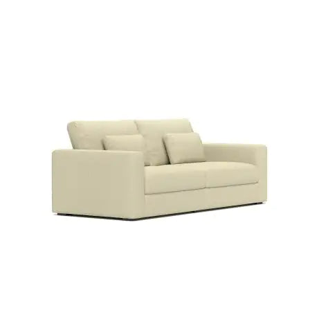 Modern Sofa Couches For Living Room  3 Seater Sofa With Detachable Cover   Double Cushioning,Natural