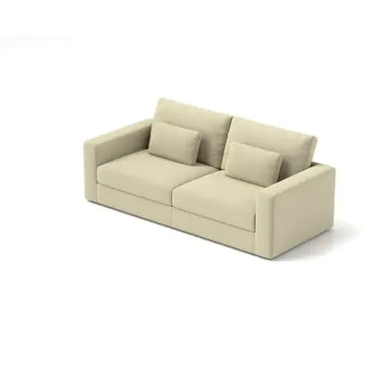 Modern Sofa Couches For Living Room  3 Seater Sofa With Detachable Cover   Double Cushioning,Natural