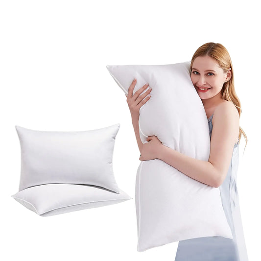 Bed Pillows for Sleeping King Size 2 Pack Premium Luxury Hotel Quality Soft Pillows Down Alternative Filling for Back Stomach or Side Sleepers White