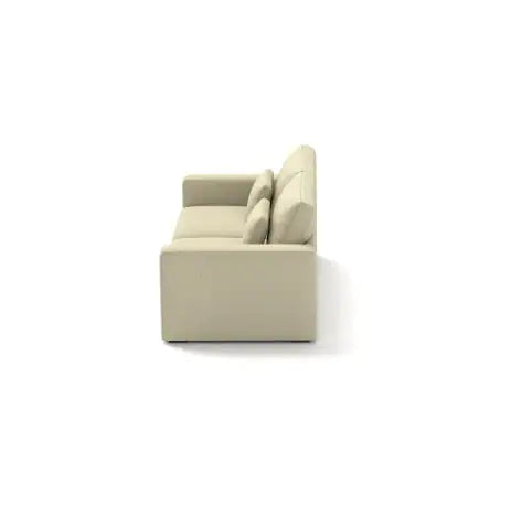 Modern Sofa Couches For Living Room  3 Seater Sofa With Detachable Cover   Double Cushioning,Natural
