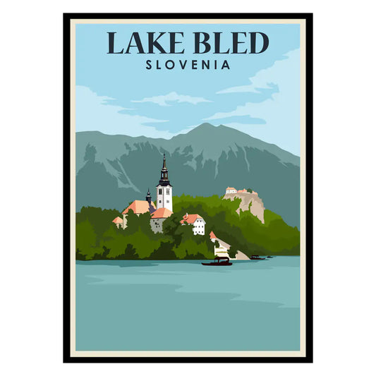 Lake Bled Slovenia Poster