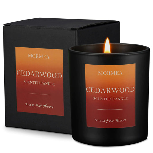 Scented Candles Cedarwood Aromatherapy Candles for Home Scented Natural Soy Wax Candles 8oz Long Lasting Candles for Men & Women Jar Candles for Birthday & Holiday